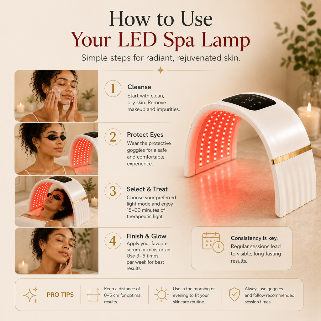 Red Light Therapy Spa Lamp