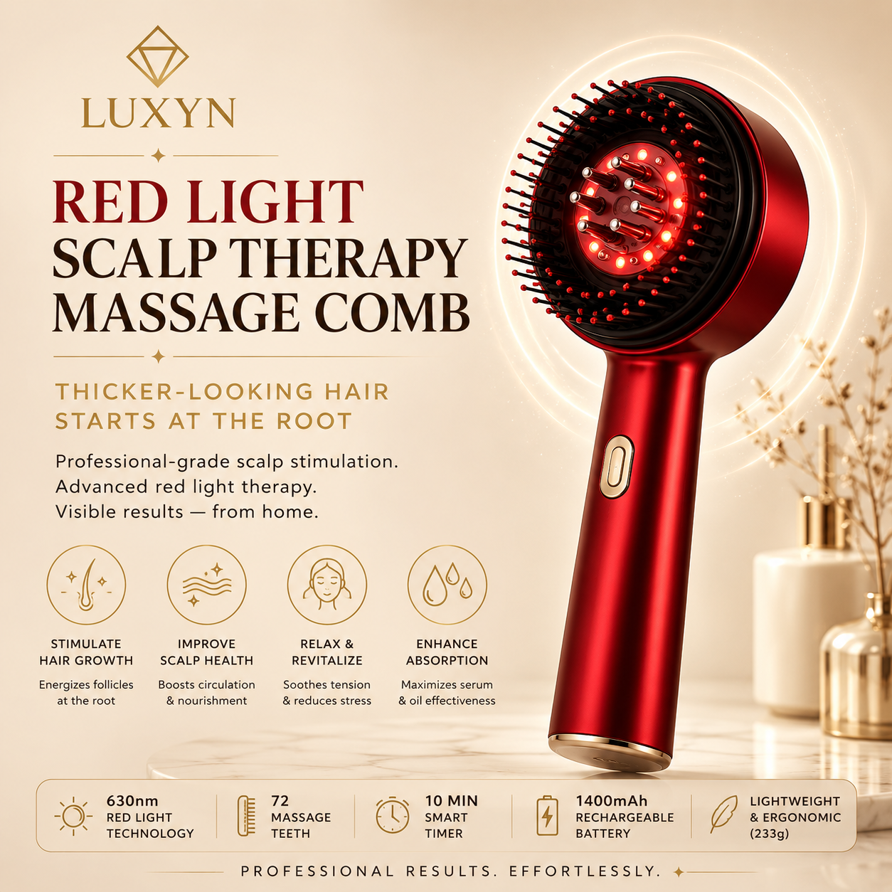 Red Light Hair Massage