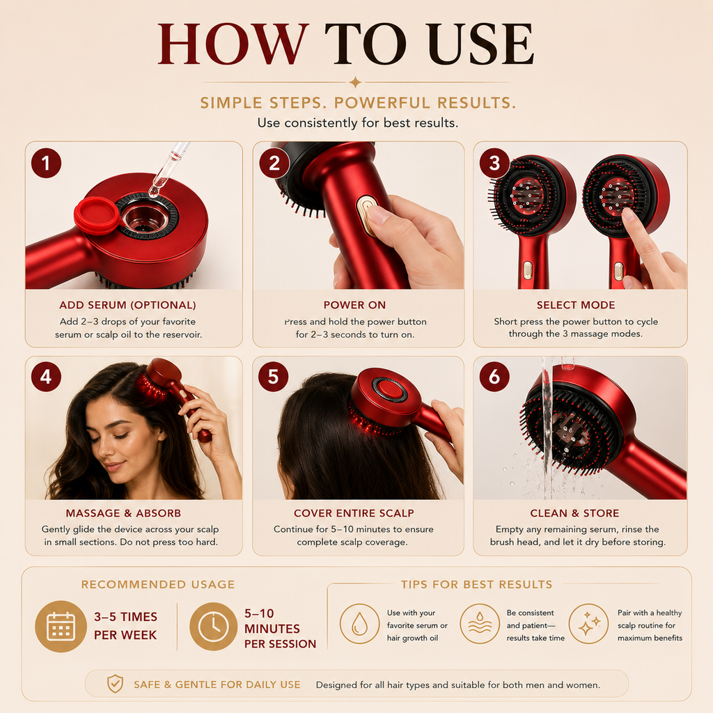 Red Light Hair Massage